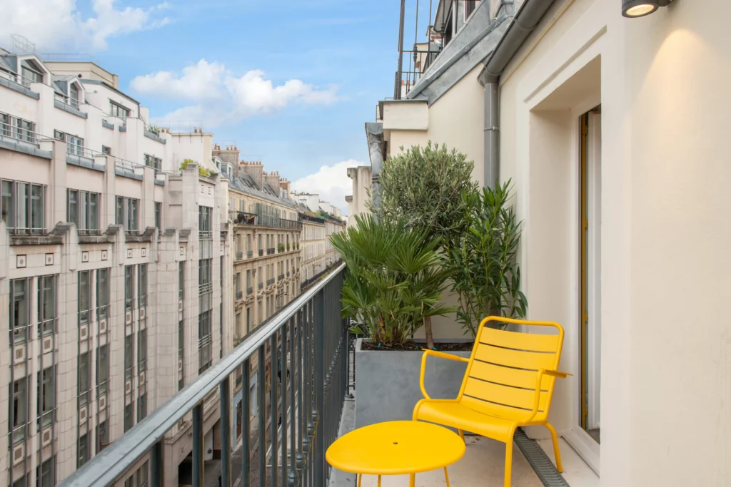 Balcon aménagé chambre triple